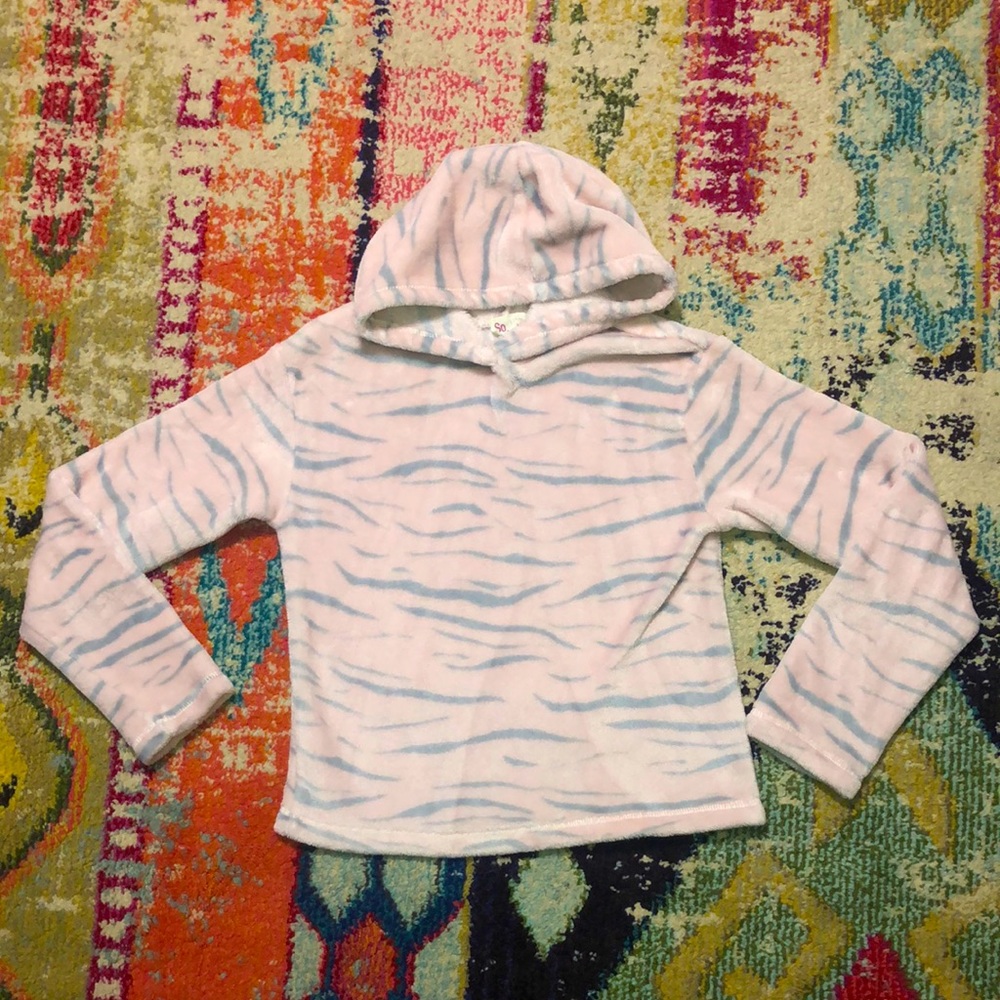 Plush pullover sweatshirt